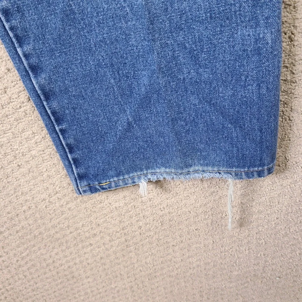 Vintage Wrangler Jeans‎ Womens 42 Blue Denim Western Mom Straight Embroidered